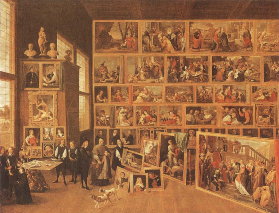 Archduke Leopold william in his gallery at Brussels